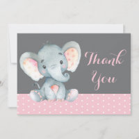 Niedliches Elephant Baby Girl Pink und Gray