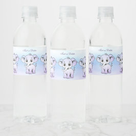 Niedliches Elephant-Wasser-Flaschenetikett