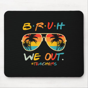 Niedliches Ende des Schuljahres Lehrerin Sommer Br Mousepad