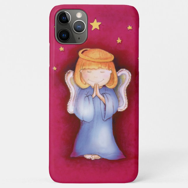 Niedliches Engelsmädchen roter rosa iphone Kasten Case-Mate iPhone Hülle (Rückseite)