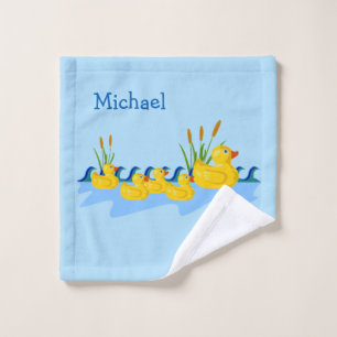 Niedliches Enten-Familien-Tier-Baby-oder kleiner Waschlappen