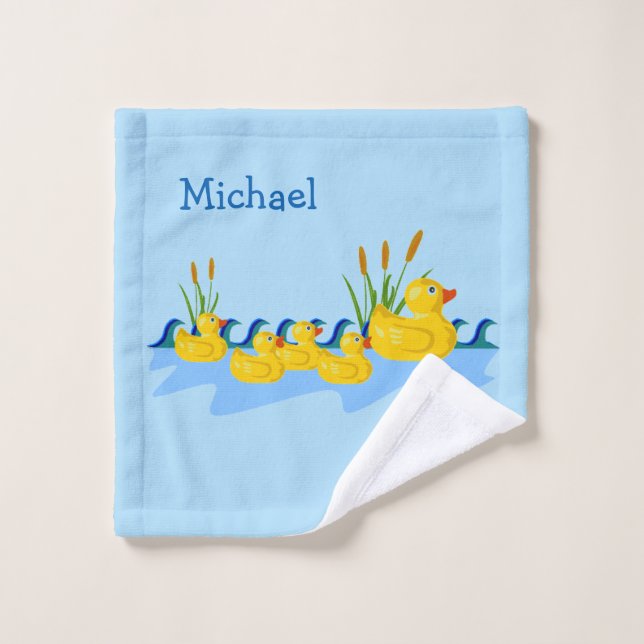 Niedliches Enten-Familien-Tier-Baby-oder kleiner Waschlappen (Waschlappen)