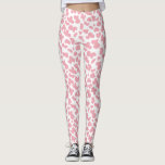 Niedliches Erdbeerkuhmuster | Rosa Leggings<br><div class="desc">Diese lustigen Leggings zeigen ein Kuhfleckenmuster in Erdbeerrosa. Sie stimmen sich perfekt mit unseren Erdbeerkuh-T - Shirt ab!</div>