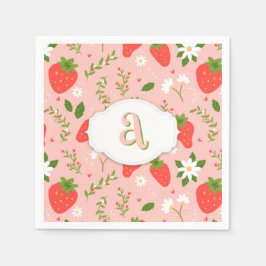 Niedliches Erdbeermuster Papier Napkin Serviette