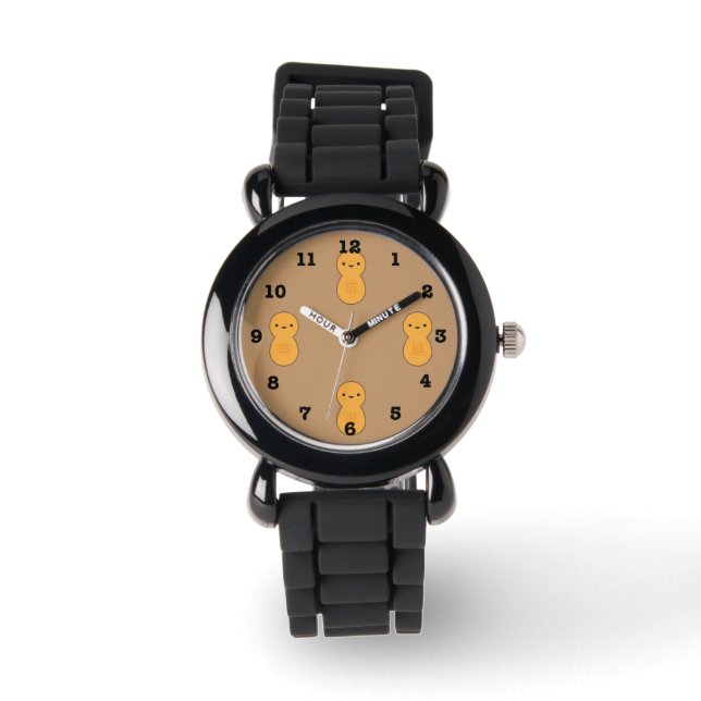 Niedliches Erdnussmuster Armbanduhr (Vorderseite)