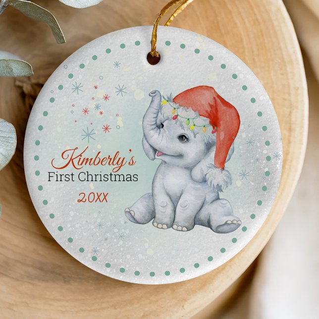 Niedliches erstes Weihnachtsbaby Keramik Ornament (Von Creator hochgeladen)