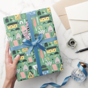 niedliches Erwärmung Party Geschenkpapier