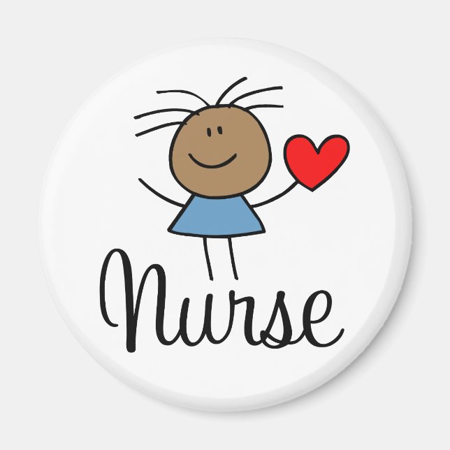 Niedliches Ethnic Nurse Magnet (Vorne)