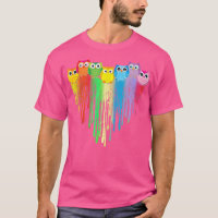 Niedliches Eule Herz LGBTQ Proud Gay Pride Monat K