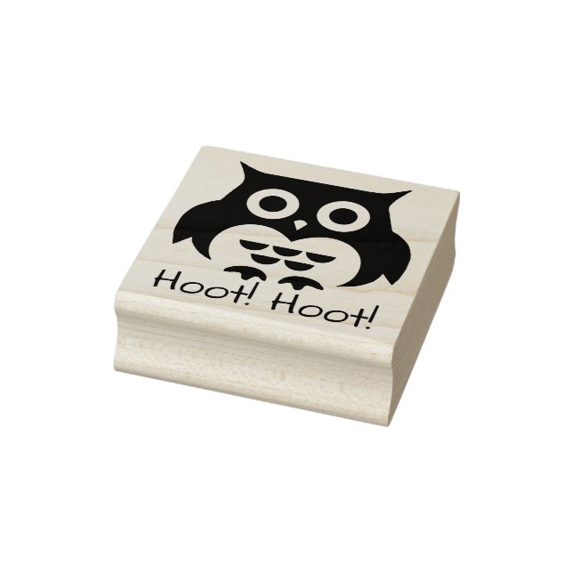 Niedliches Eule Hoot! Hoot! Gummistempel (Stempel)