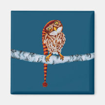 Niedliches Eule im Strumpf