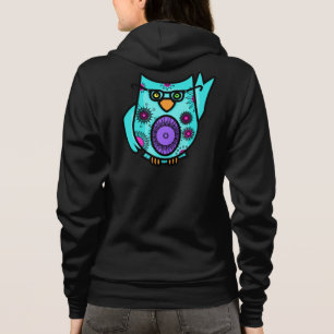 Niedliches Eulen-Ziphoodie-Sweatshirt Hoodie