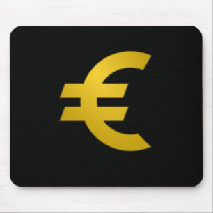 Niedliches Euro-Zeichen,Europäische Währung Symb Mousepad