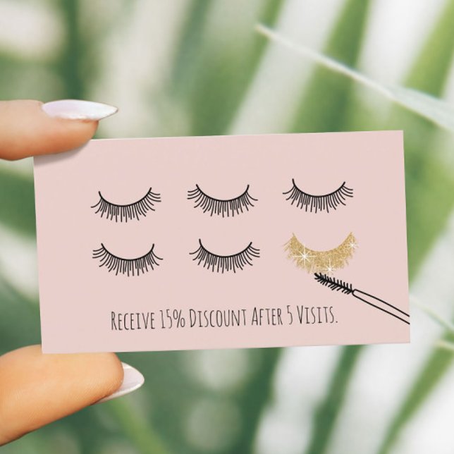 Niedliches Eyelash Makeup Artist Lash Lounge Loyal Treuekarte (Von Creator hochgeladen)