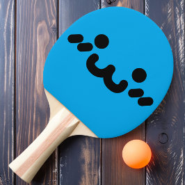 Niedliches Face Blue Ping Pong Paddle Tischtennis Schläger
