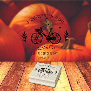 Niedliches Fahrrad Danke für die Briefmarke am Son Gummistempel