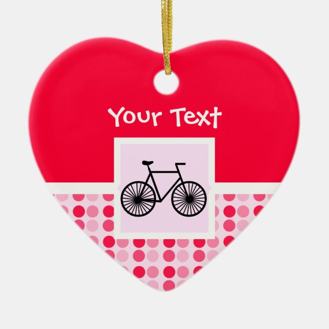 Niedliches Fahrrad Keramikornament (Vorne)