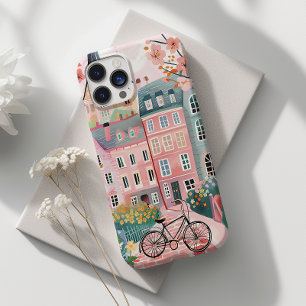 Niedliches Fahrrad Stilvolle Stadtszene Case-Mate iPhone 14 Pro Hülle