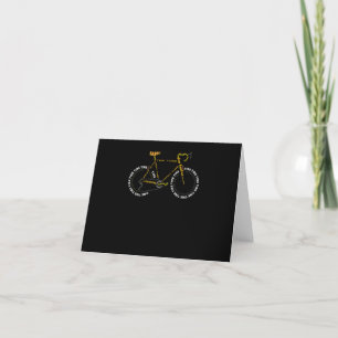 Niedliches Fahrradfahren ist Lebensgeschenk Dankeskarte