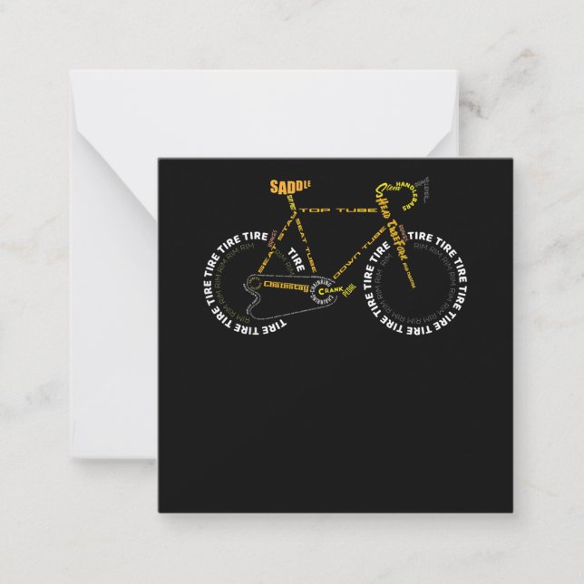 Niedliches Fahrradfahren ist Lebensgeschenk Mitteilungskarte (Vorderseite)