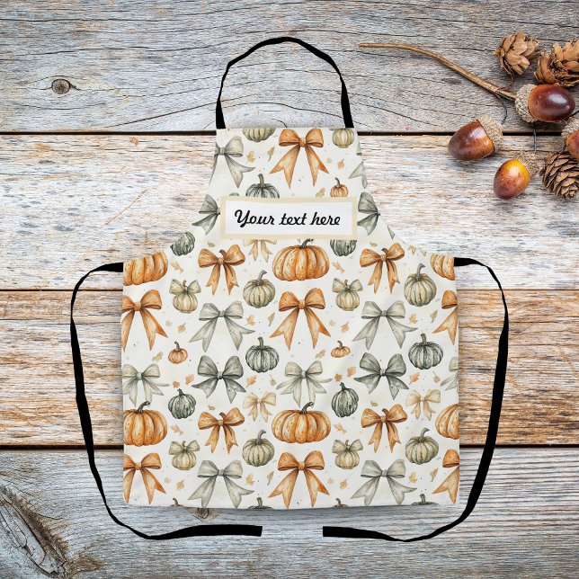 Niedliches Fall Bow-Muster Schürze (Von Creator hochgeladen)