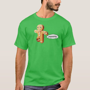 Niedliches Farben Gingerbread Mann Weihnachten T-Shirt