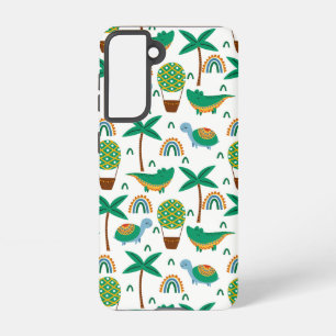 Niedliches, farbenfrohe Schildkrötenmuster Samsung Galaxy Hülle