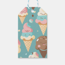 Niedliches, farbiges Eis Geschenkanhänger
