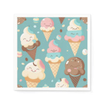 Niedliches, farbiges Eis