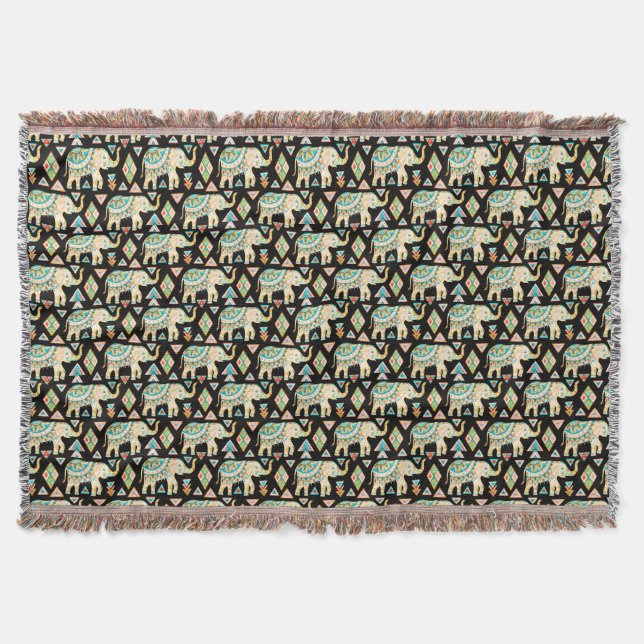Niedliches farbiges Indianerelementmuster Decke (Vorderseite)