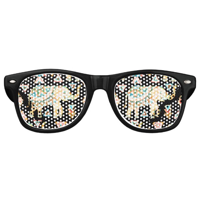 Niedliches farbiges Indianerelementmuster Partybrille (Vorderseite)