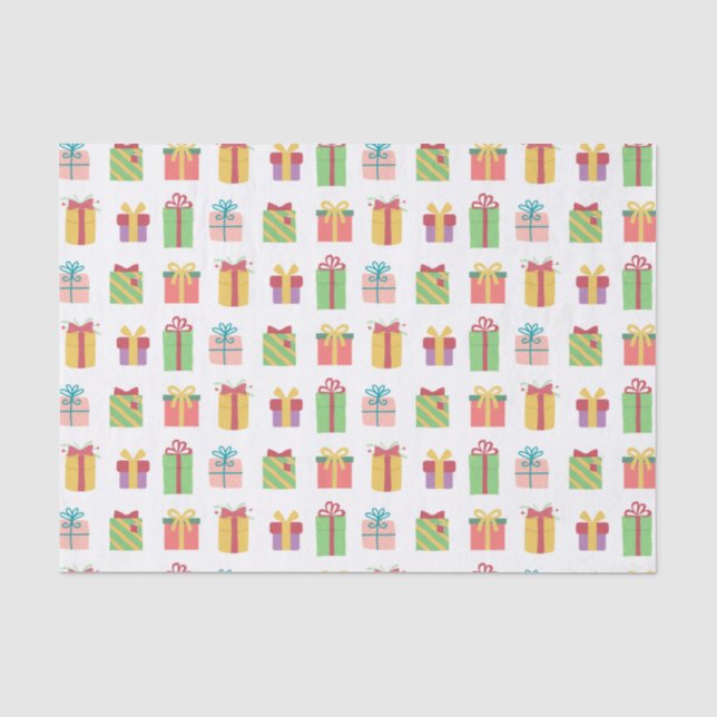 Niedliches Farbmuster für Geschenkboxen Seidenpapier (Vorderseite)