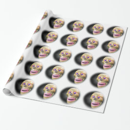 Niedliches FarbskulpturenHalloween Geschenkpapier