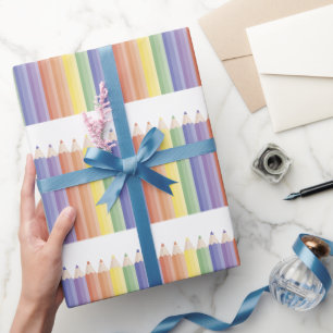 Niedliches Farbstiftpapier für das Bleistiftmuster Geschenkpapier
