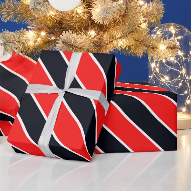Niedliches Farbstreifenmuster Geschenkpapier (Feiertage)