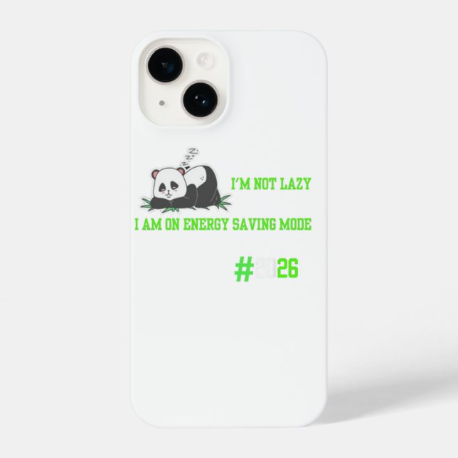 "Niedliches faules Panda Comfort trendy Design" iPhone 14 Hülle (Rückseite)
