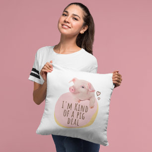 Niedliches Ferkel - ich bin eine Art Schweinegesch Kissen