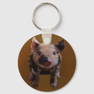 Niedliches Ferkel Schlüsselanhänger