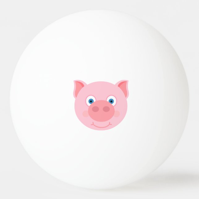 Niedliches Ferkel Tischtennisball (Vorderseite)