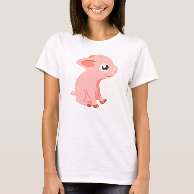 niedliches FerkelVieht-shirt T-Shirt (Vorderseite)