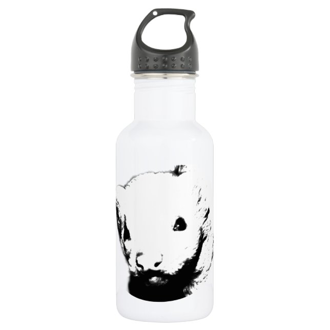 Niedliches Ferret-Bild Edelstahlflasche (Vorderseite)