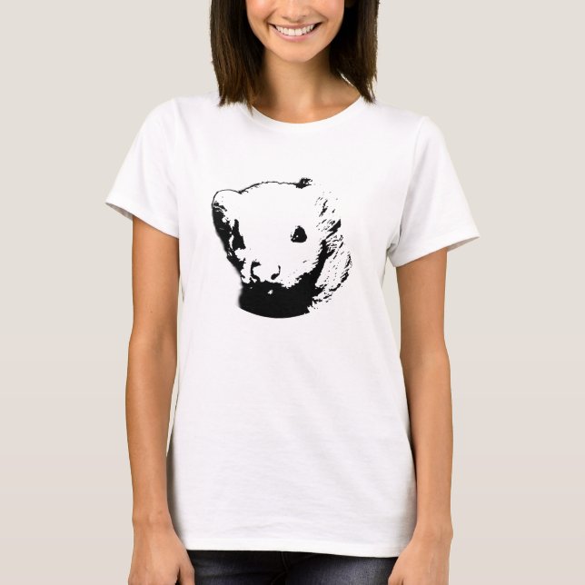 Niedliches Ferret-Bild T-Shirt (Vorderseite)