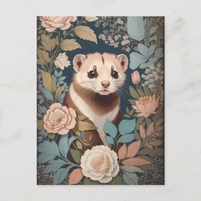 Niedliches Ferret Parco Tassino Postkarte (Vorderseite)