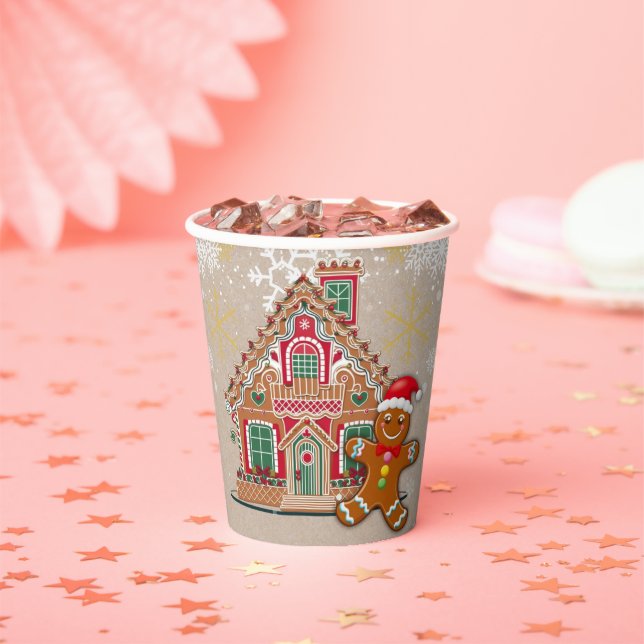 Niedliches festes Lebkuchen Babydusche Pappbecher (Insitu)