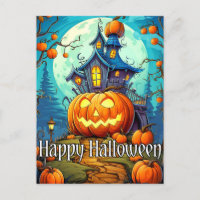 Niedliches festes Spuk Haus | Frohe Halloween
