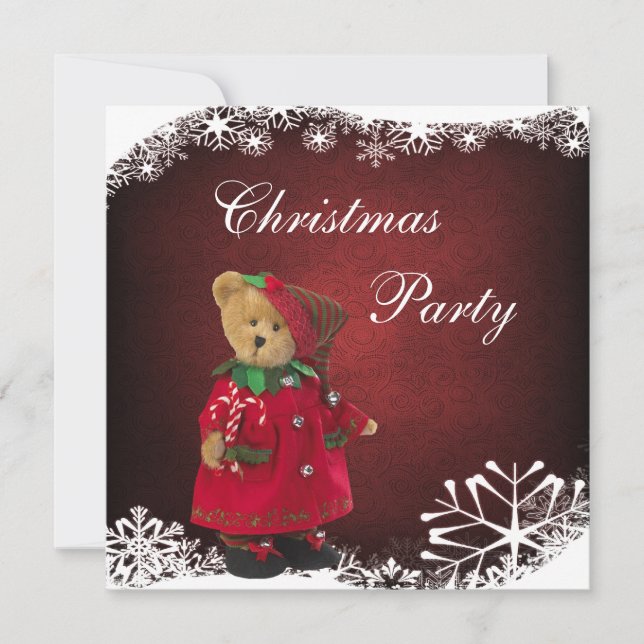 Niedliches festes Teddy Bear Party Einladung (Vorderseite)