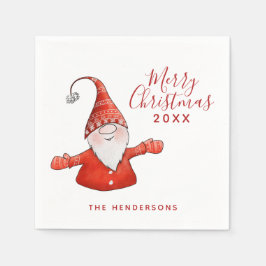 Niedliches Festfest Frohe Weihnachten Serviette