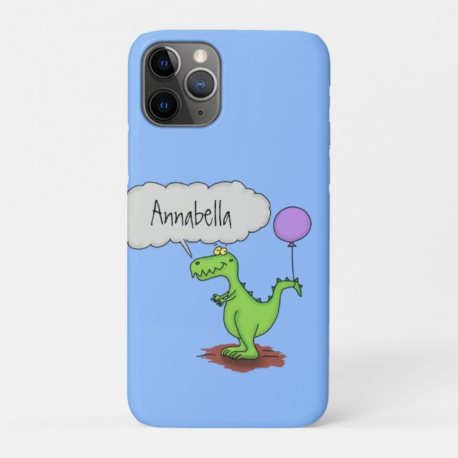 Niedliches Feuer atmet grün lustiger Drache Cartoo Case-Mate iPhone Hülle (Rückseite)