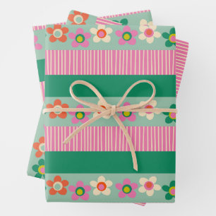 Niedliches finnisches Muster-Muster Geschenkpapier Set