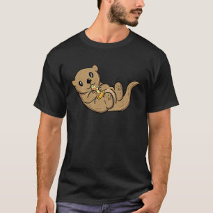 Niedliches Fischotter für Ehefrau T-Shirt